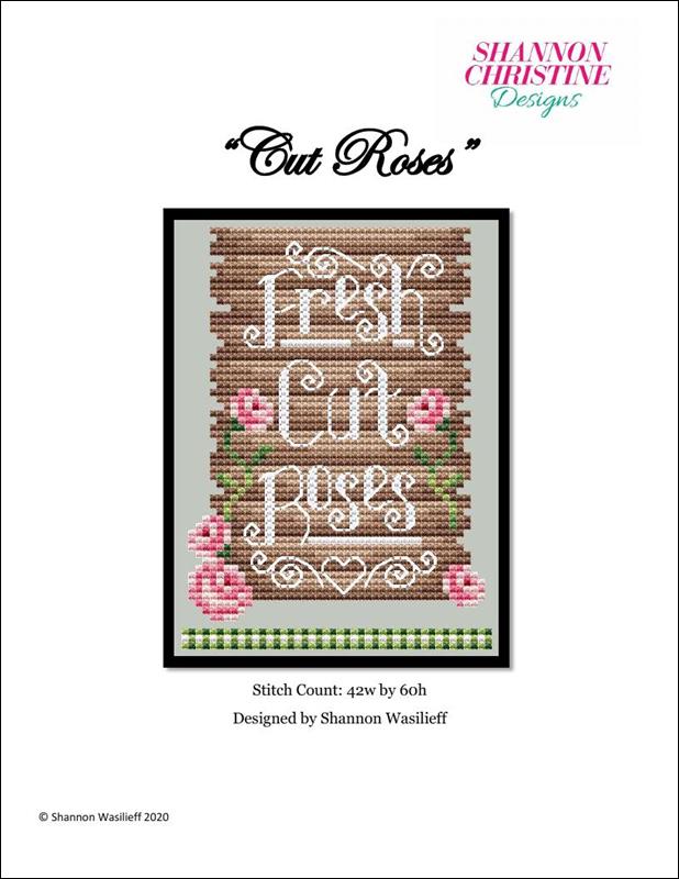 Shannon Christine Cut Roses cross stitch pattern