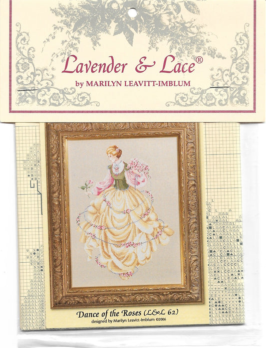 Lavender & Lace Dance of the Roses OOP L&L62 cross stitch pattern