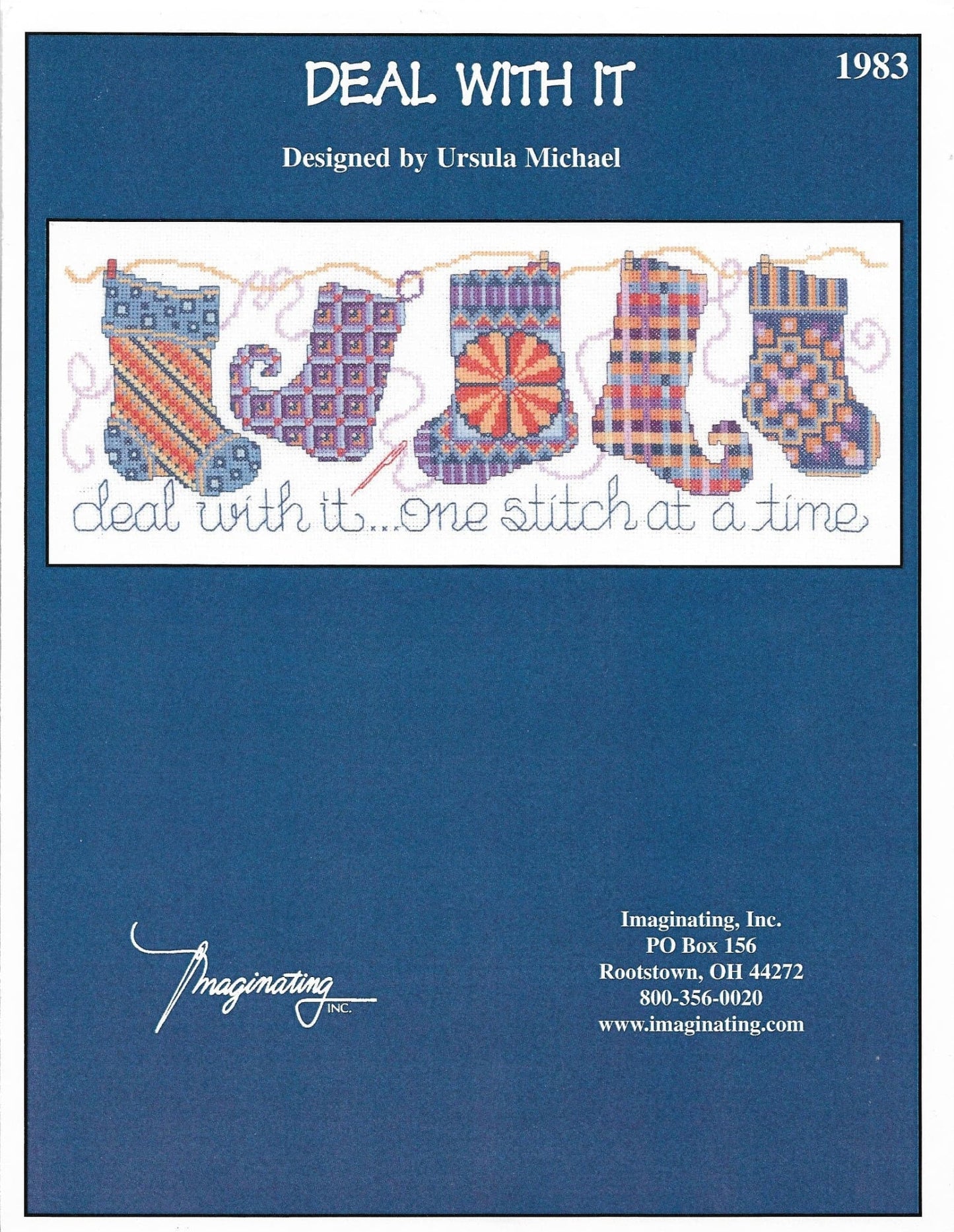 Imaginating Deal with it 1983 OOP cross stitch pattern