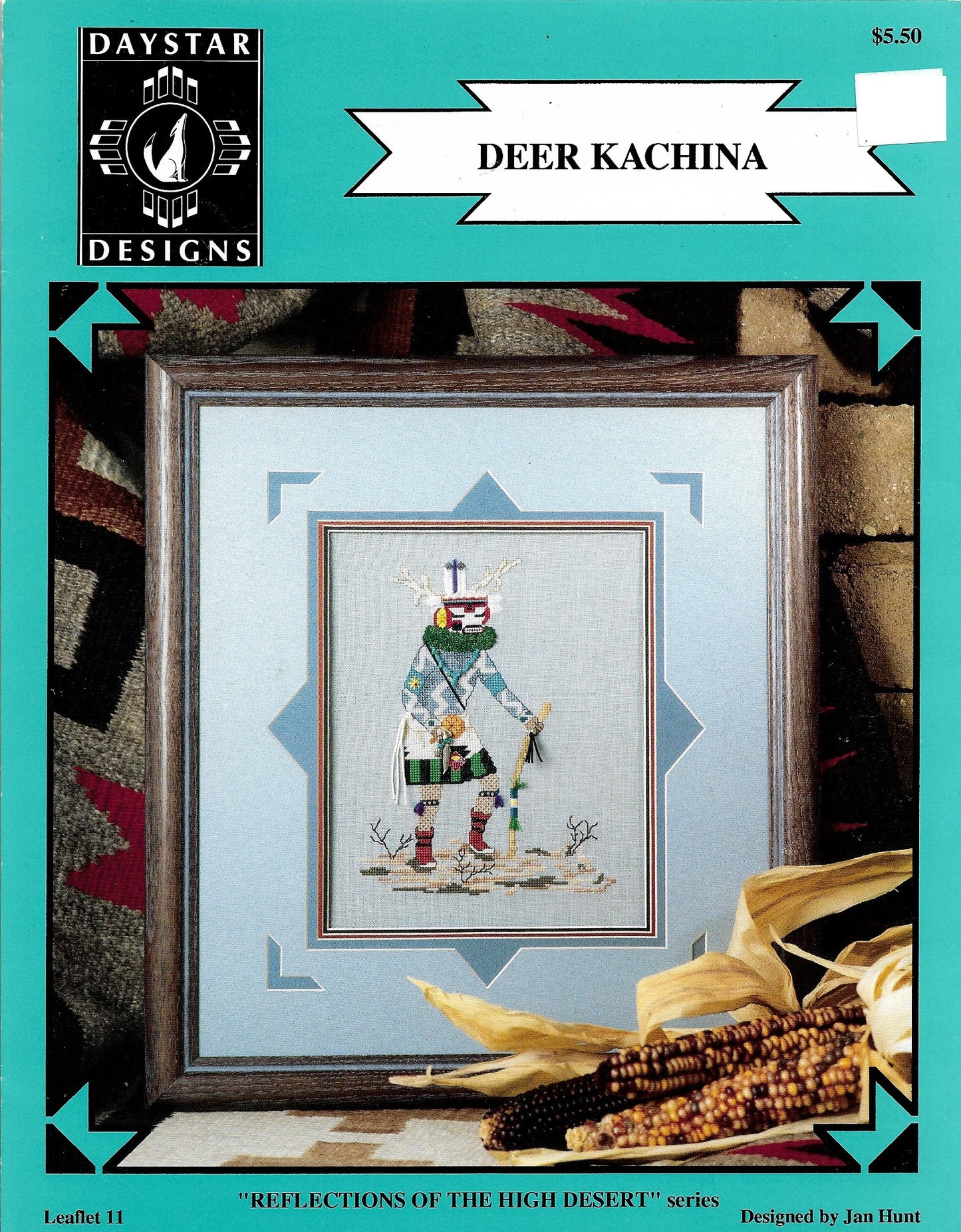 Daystar Designs Deer Kachina native american cross stitch pattern