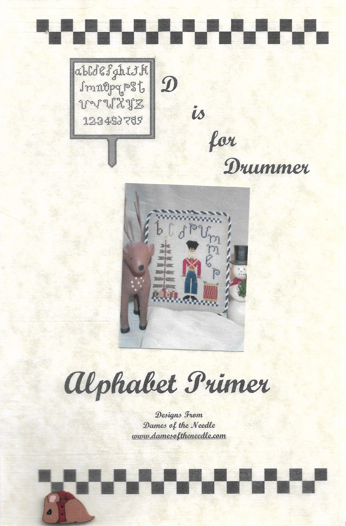 Dames of the Needle D is for Drummer cross stitch pattern