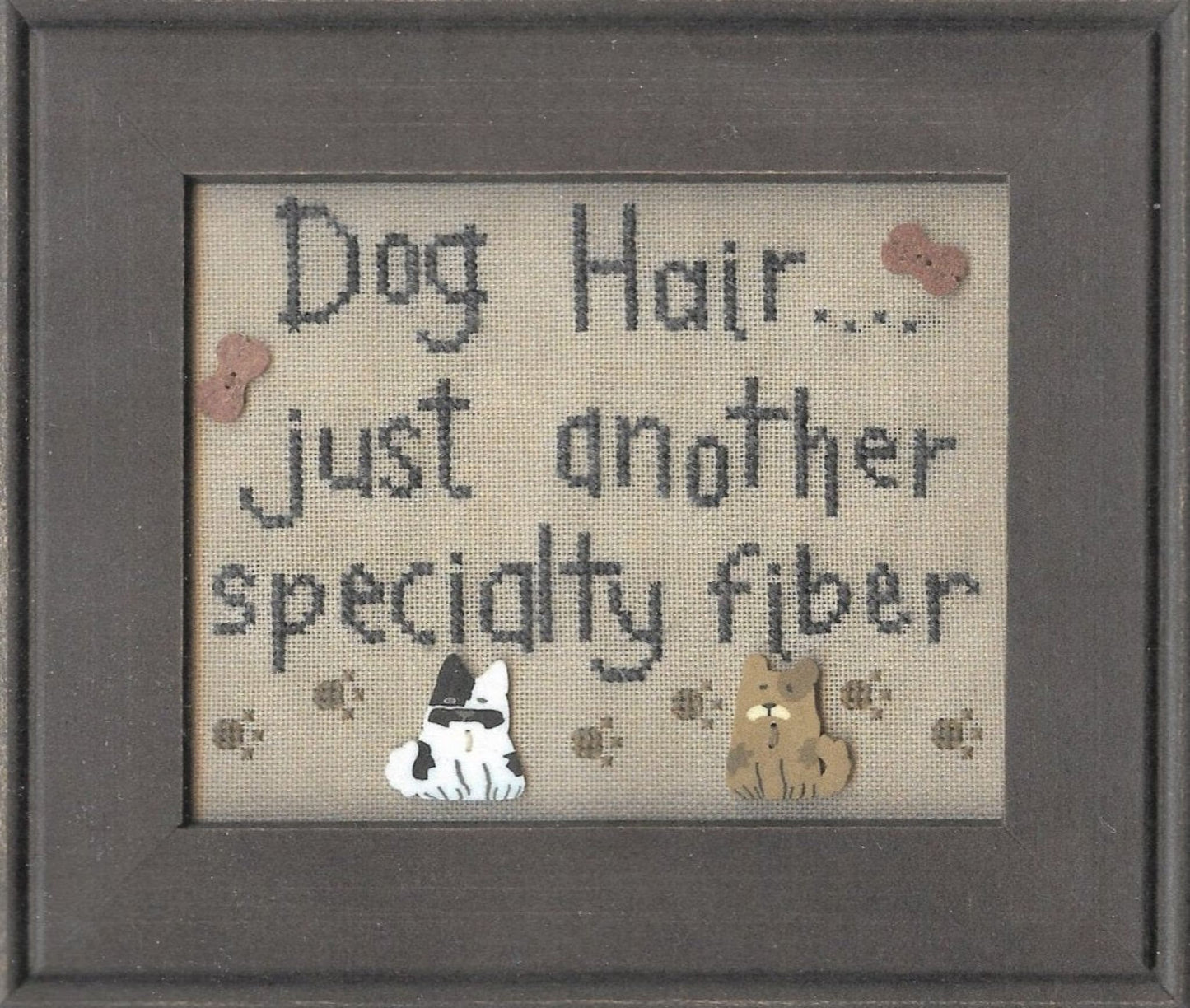 My Big Toe Dog Hair MBT-11 cross stitch pattern