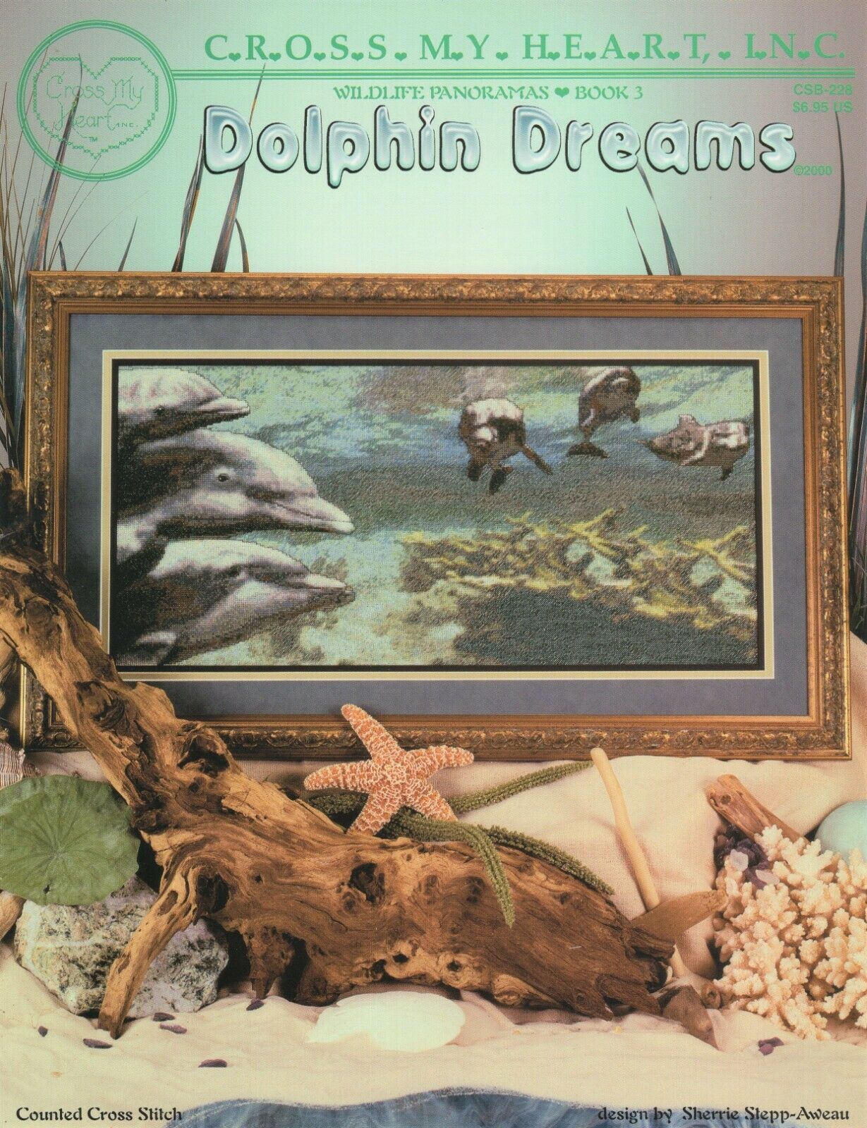 Cross My Heart Dolphin Dreams CSB-228 cross stitch