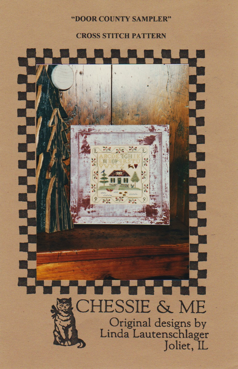 Chessie & Me Door Country Sampler cross stitch pattern