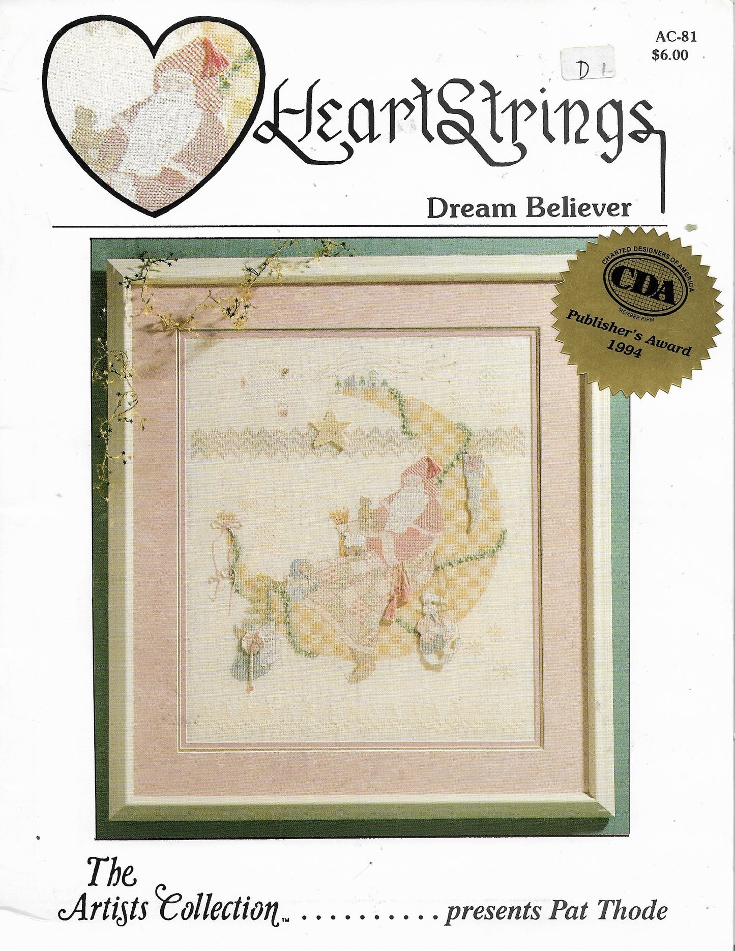 Heartstrings Dream Believer cross stitch pattern