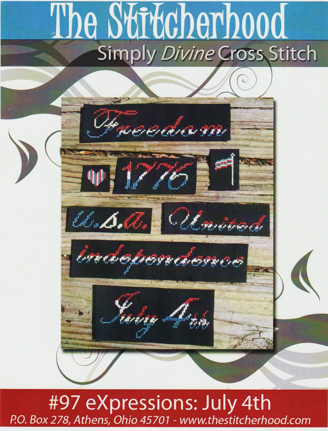 The Stitcherhood eXpressions July 4th cross stitch pattern
