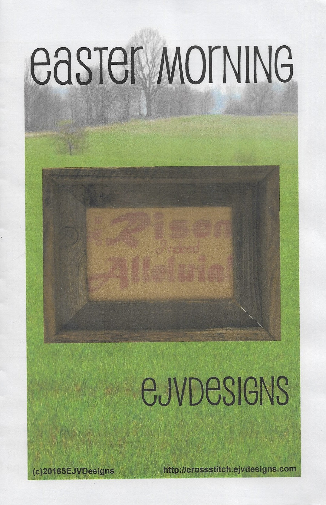 EJV Designs Easter Morning religious cross stitch pattern