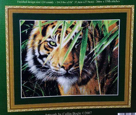 Kustom Krafts Spirit of the Tiger 35023 cross stitch kit