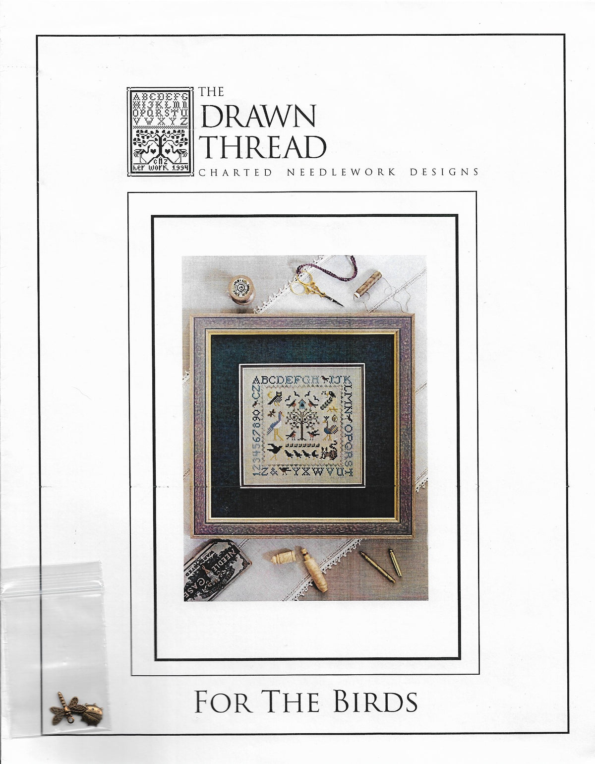 Drawn Thread For the Birds cross stitch sampler pattern