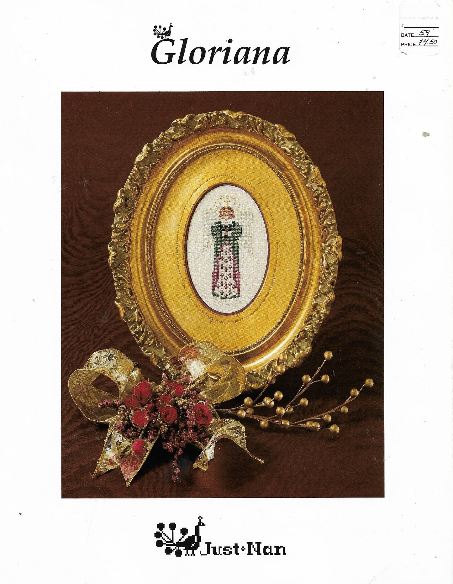 Just Nan Gloriana JN026 christmas angel cross stitch patern
