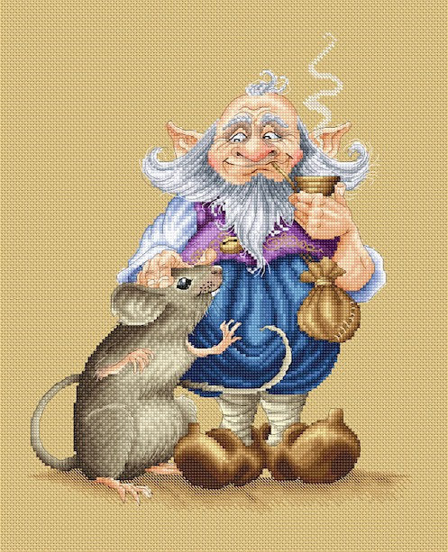 Lena Lawson Gnome's Best Friend by Pascal Moguerou cross stitch pattern