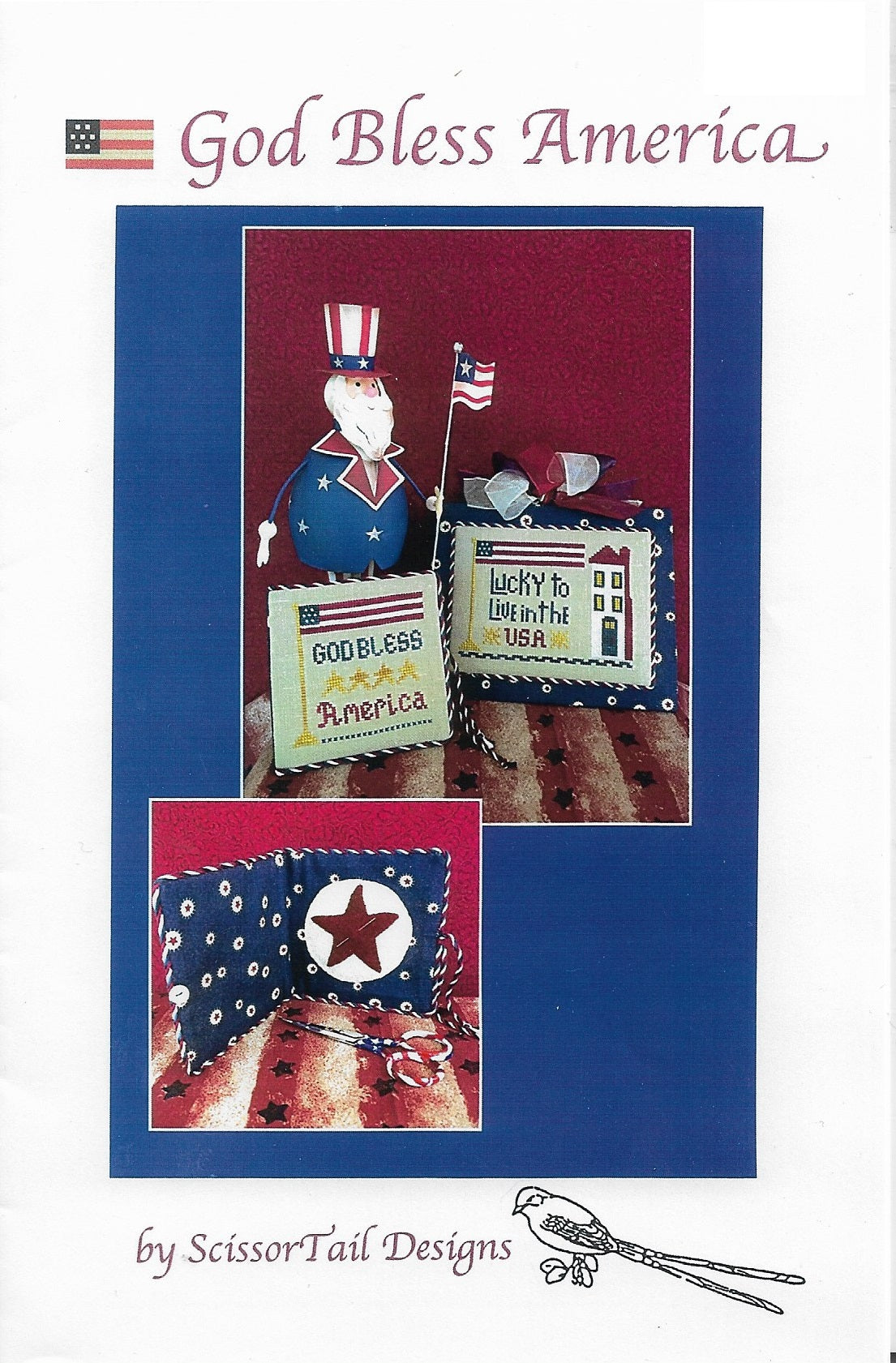 ScissorTail Designs God Bless America cross stitch pattern