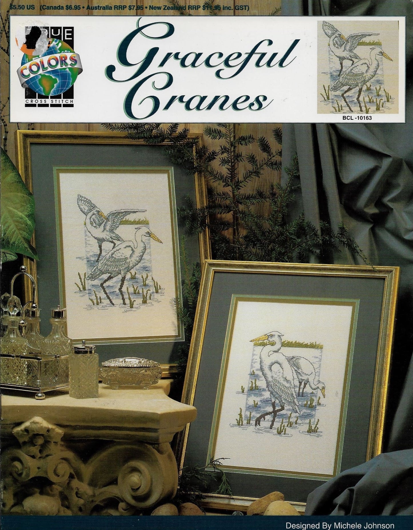 True Colors Graceful Cranes BCL-10163 cross stitch pattern