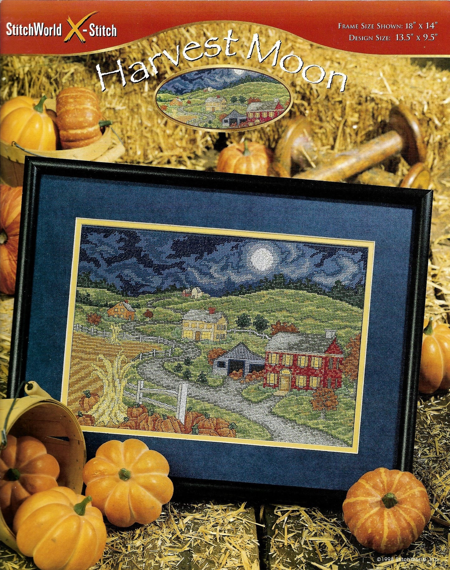 Stitch X-Word Harvest Moon farm cross stitch pattern