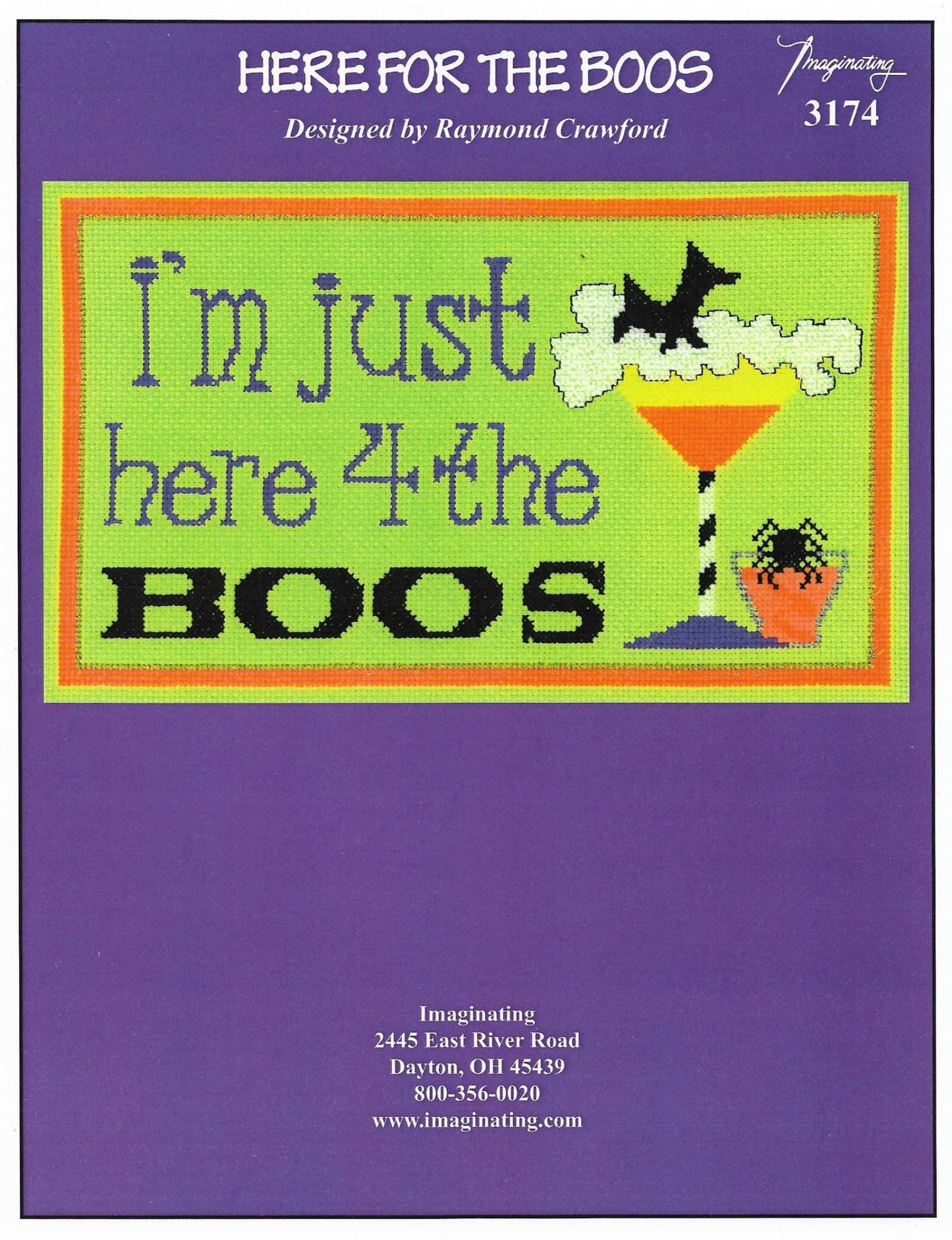 Imaginating Here 4 the boos 3174 cross stitch pattern