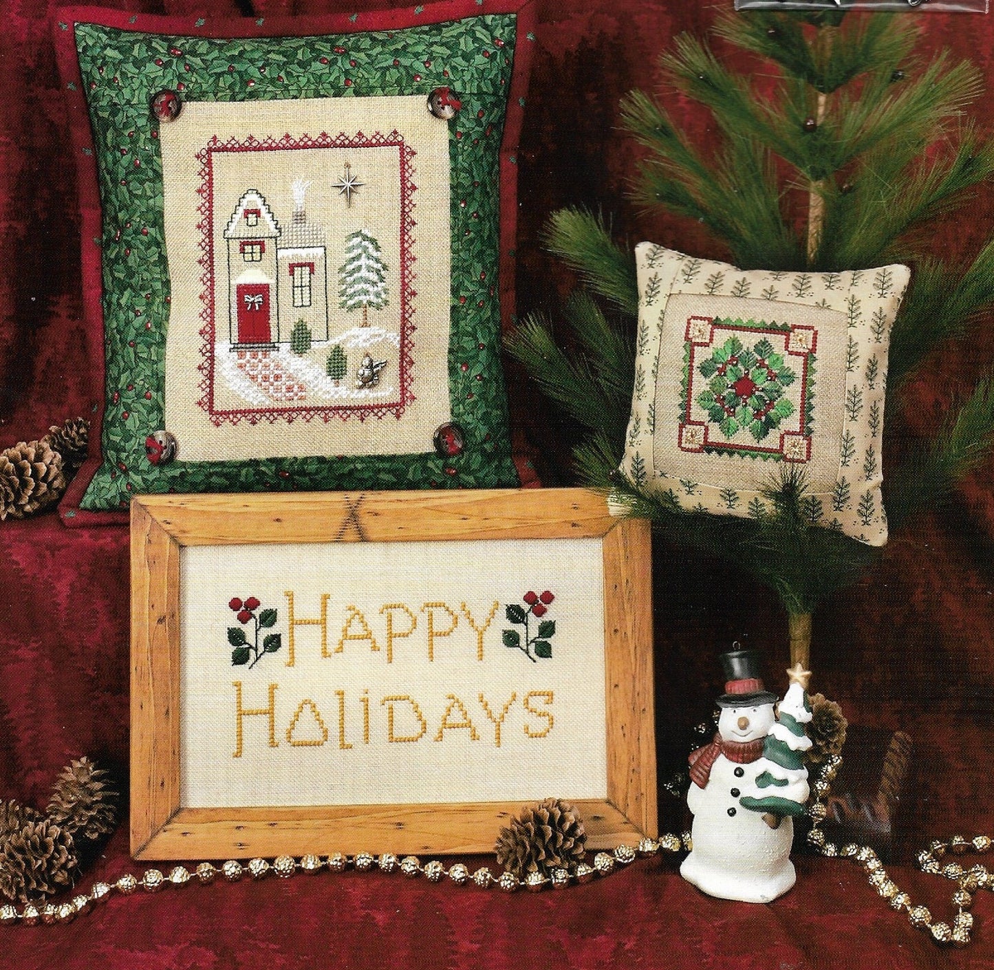 Elizabeth's Designs Holiday House cross stitch pattern