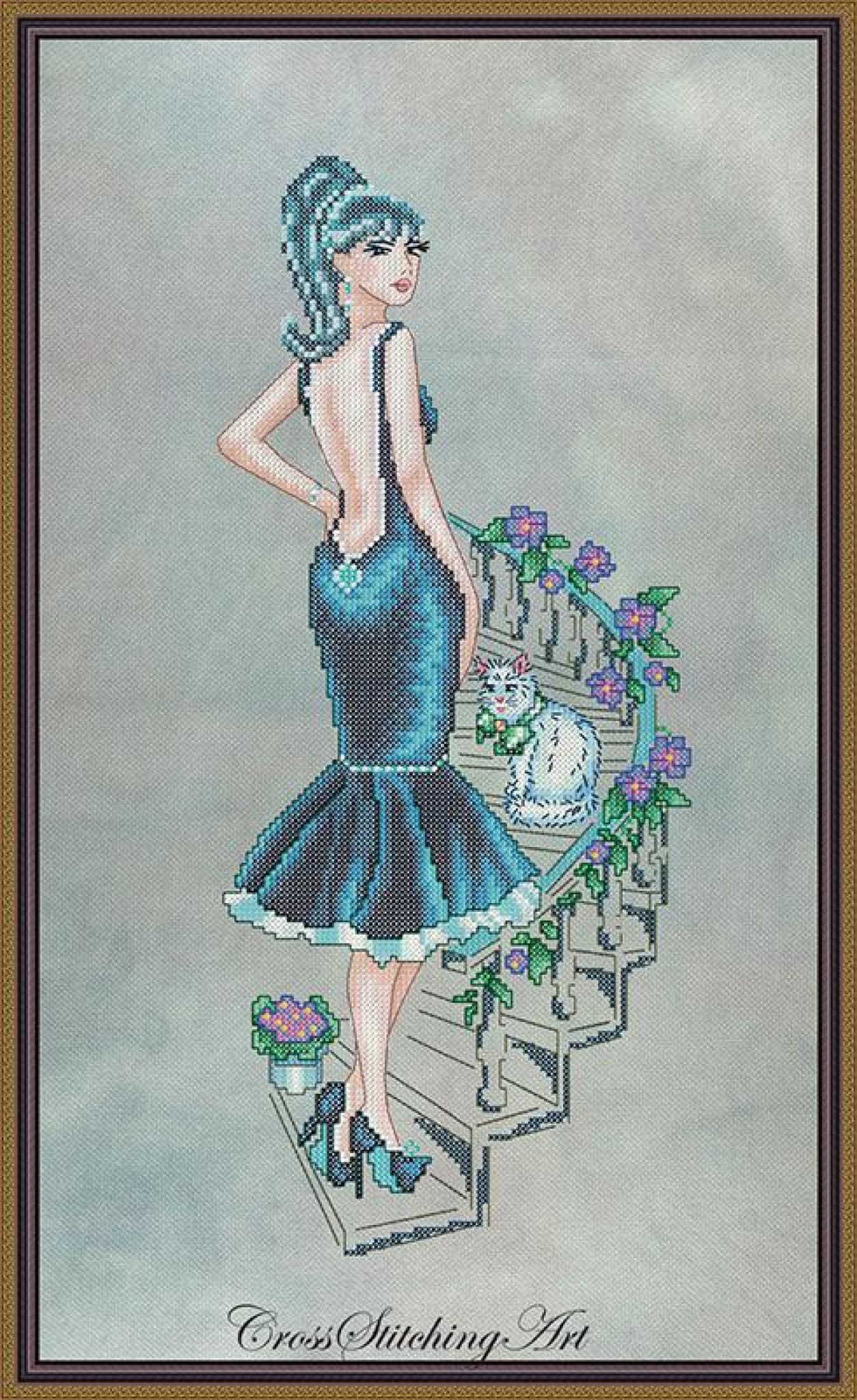 Cross Stitching Art Holly: Never Love A Wild Thing! fashion fantasy cross stitch pattern
