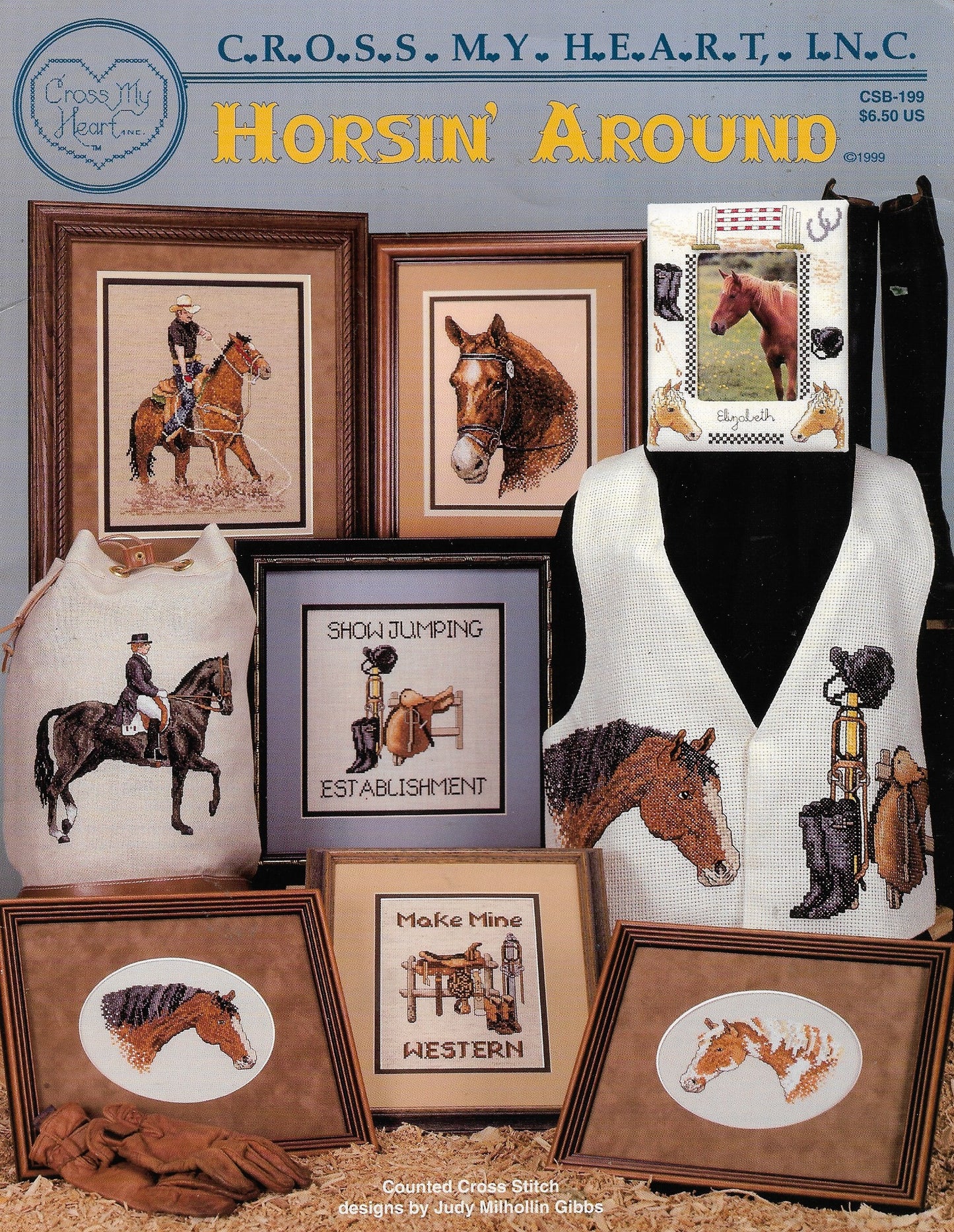 Cross My Heart Horsin' Around cross stitch pattern
