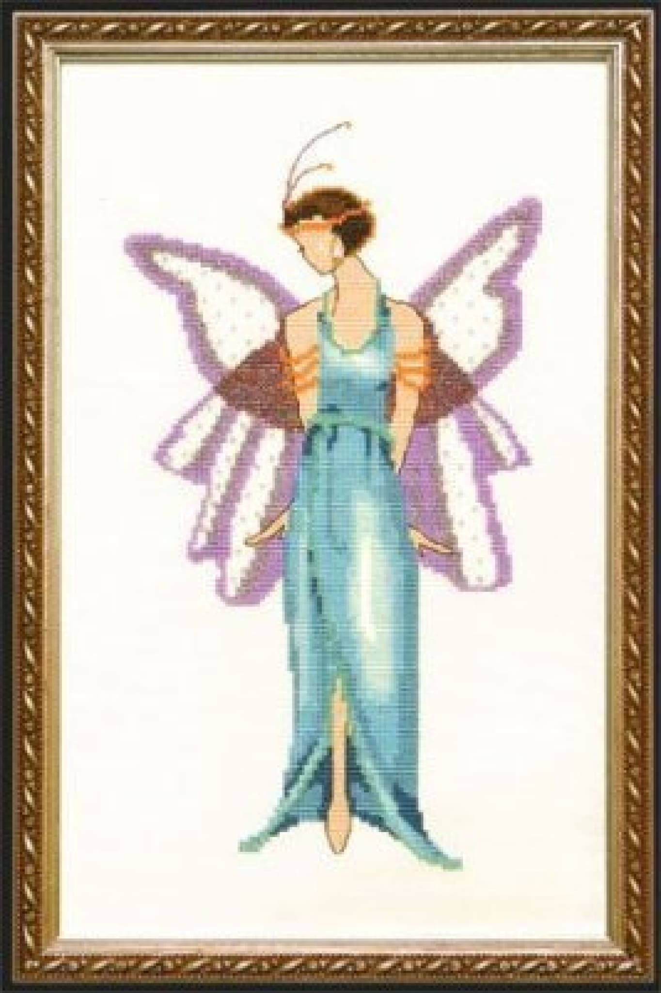 Mirabilia Jade Blue NC137 Pixie Couture victorian cross stitch