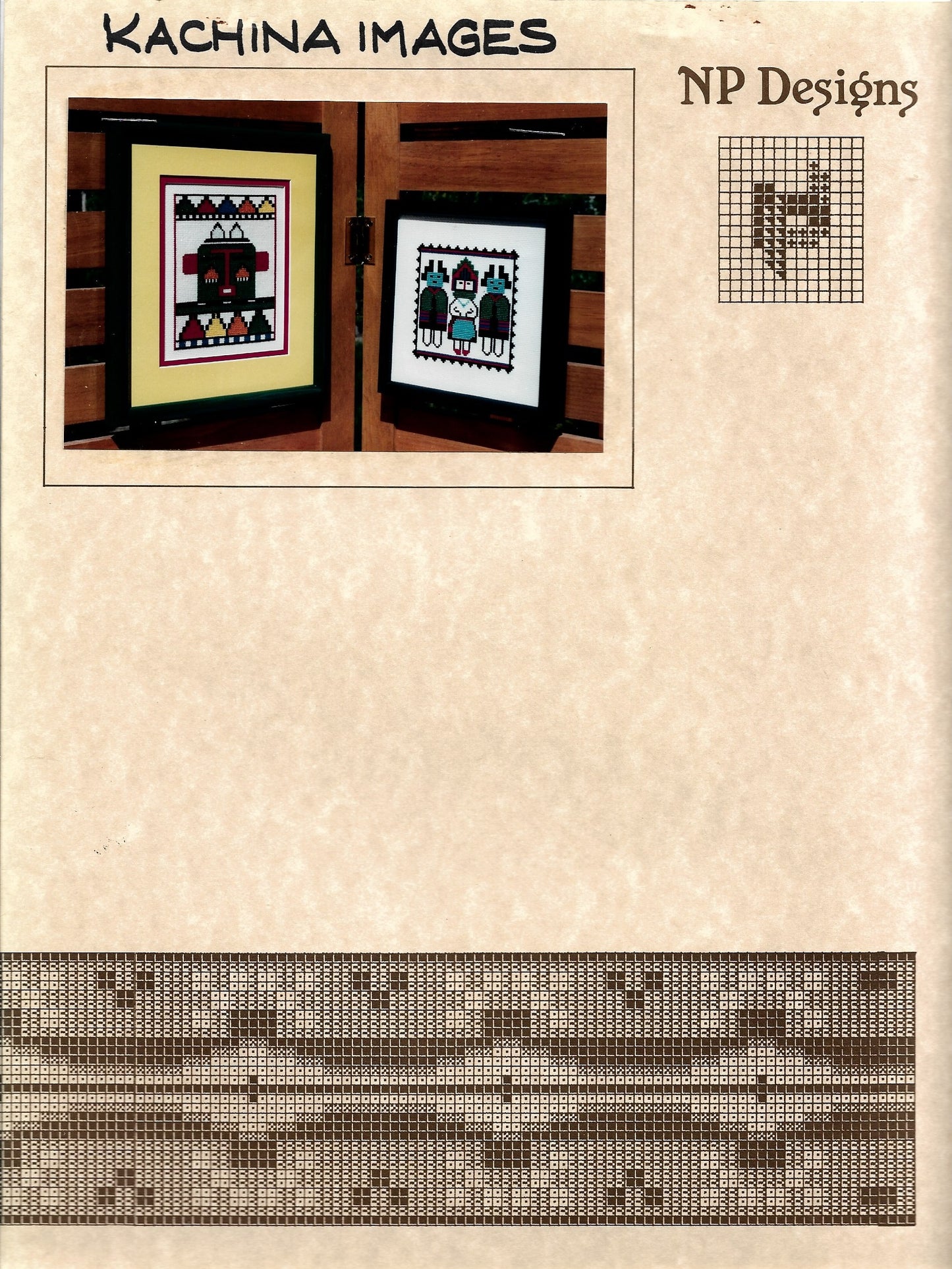 NP Designs kachina Images native american cross stitch pattern