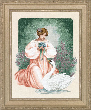 Lavender & Lace Lady Claire LL45 cross stitch pattern