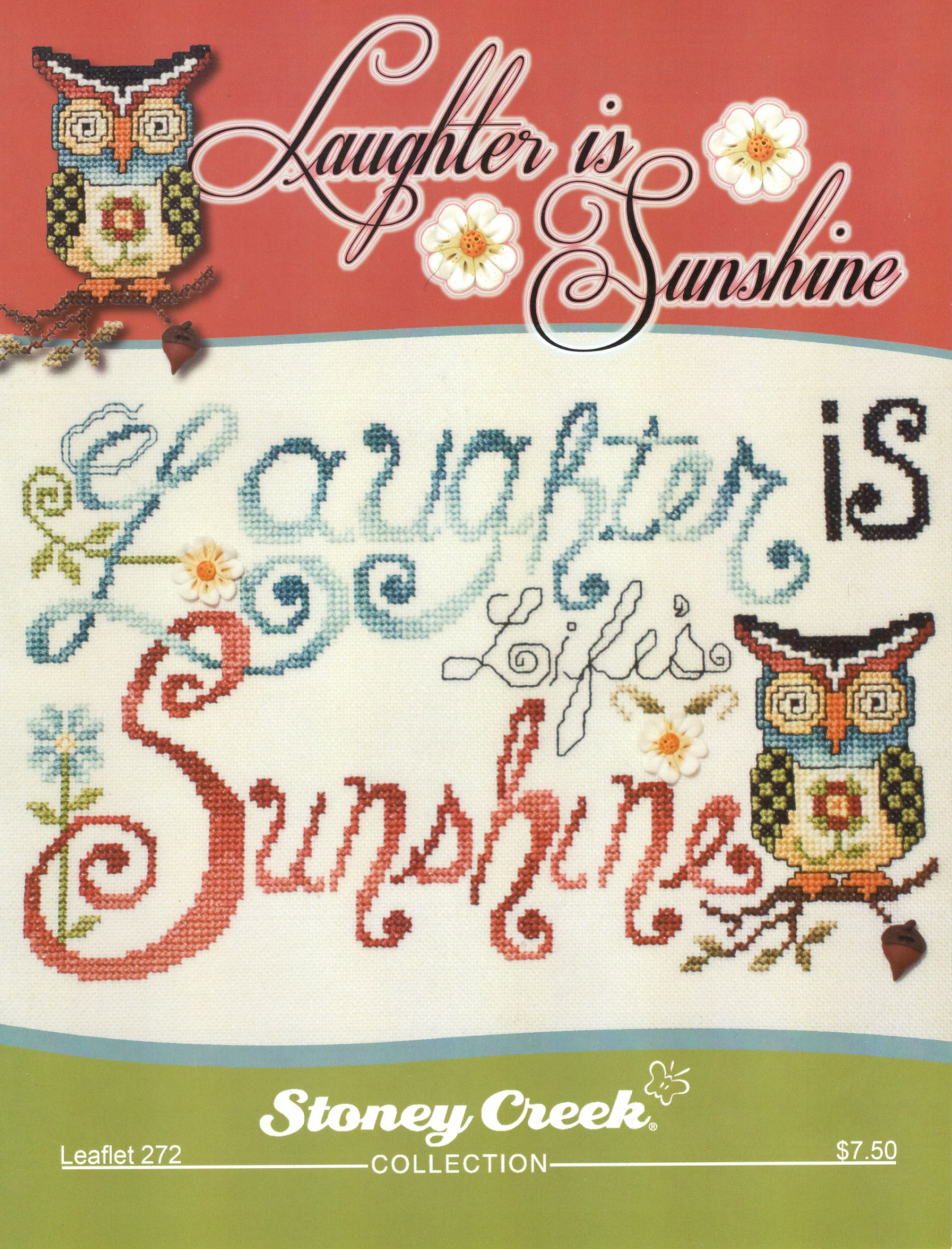 Stoney Creek Laughter is Sunshine LFT272 cross stitch pattern