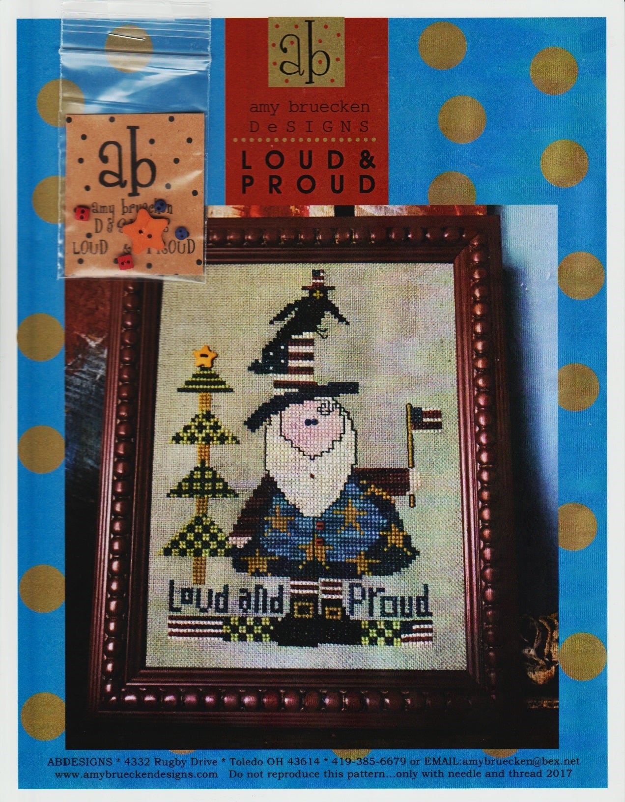 Amy Bruecken Loud & Proud christmas cross stitch pattern