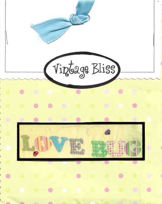 Vintage Bliss Love Bug cross stitch pattern