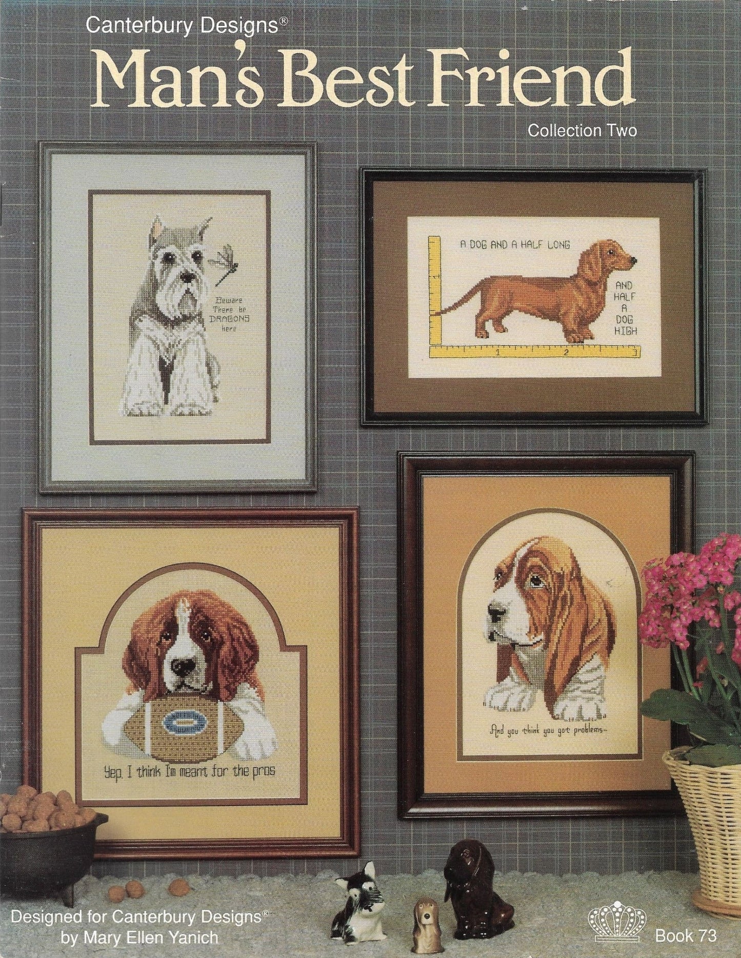 Canterbury Designs Man's Best Friend 2 dog cross stitch pattern