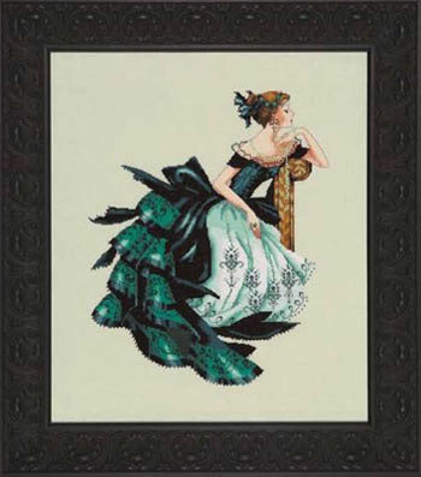 Mirabilia Portrait of Veronica MD147 victorian cross stitch pattern