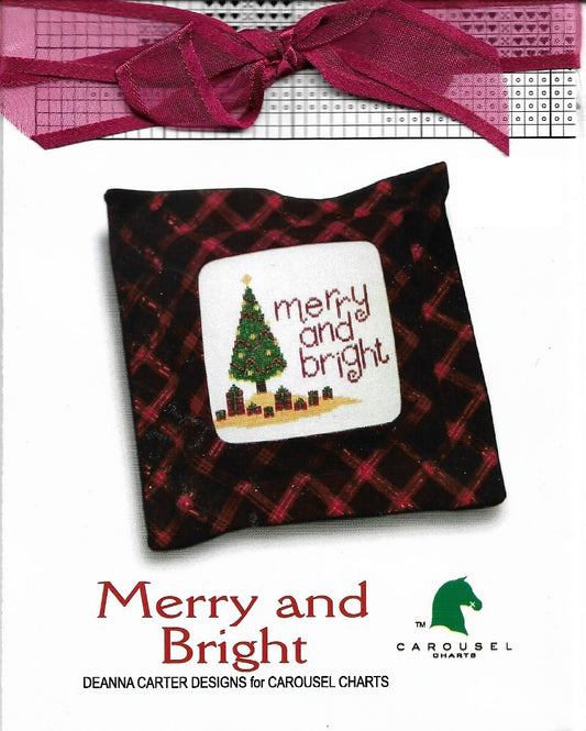Carousel Charts Merry and Bright christmas cross stitch pattern