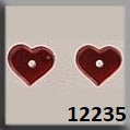 Mill Hill 12235 Very Petite Flat Heart Matte Ruby