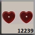 Mill Hill Petite Flat Heart Matte Ruby