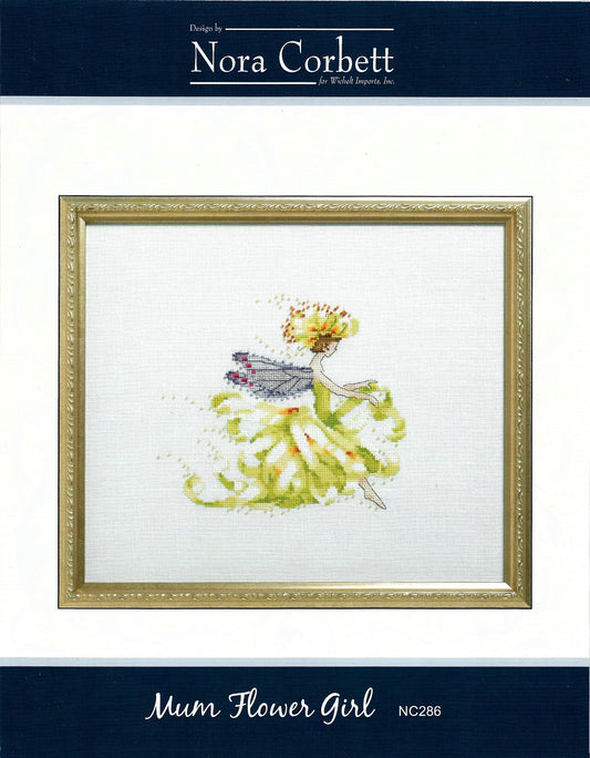 Nora Corbett Mum Flower Girl NC286 cross stitch pattern