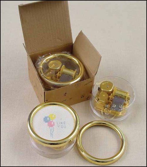 Yarn Tree Music Box for cross stitch or photo