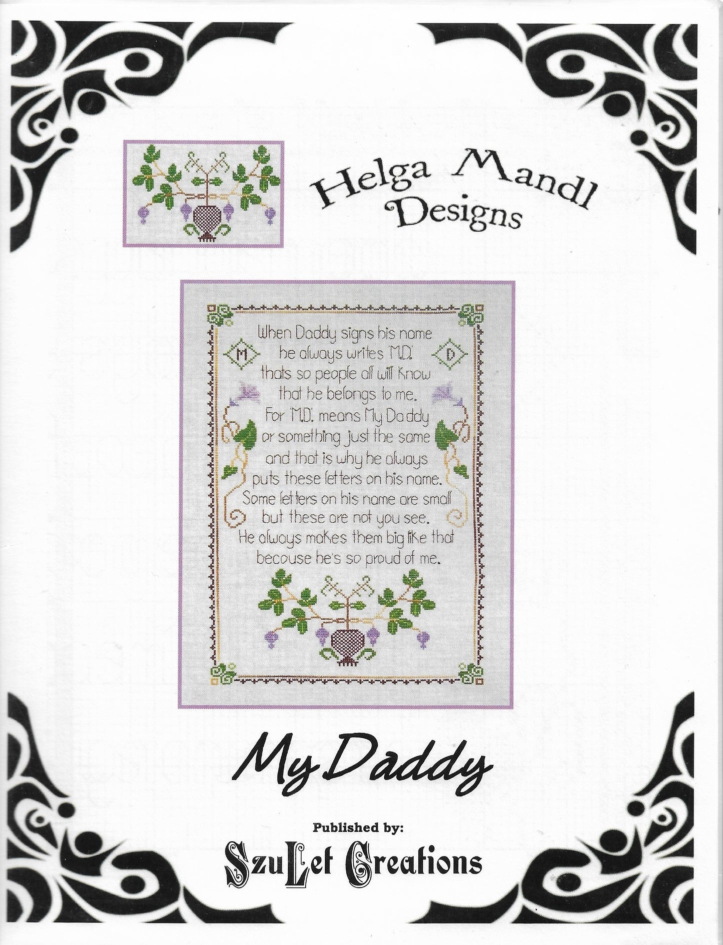 SzuLet Creations My Daddy cross stitch pattern