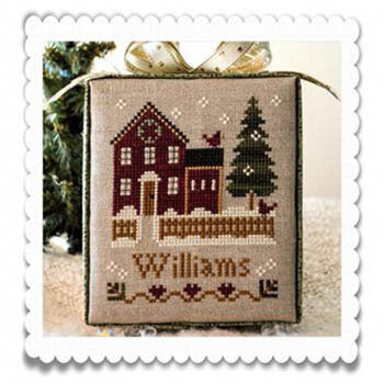 Little House Needleworks My House Hometown Holiday series cross stitch pattern