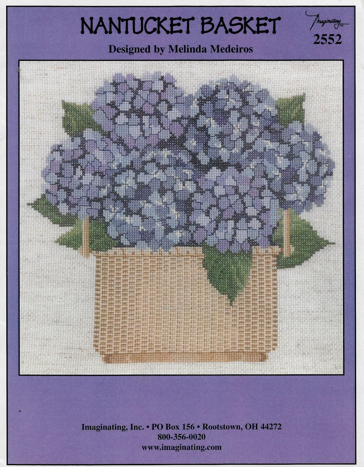 Imaginating Nantucket Basket 2552 cross stitch pattern