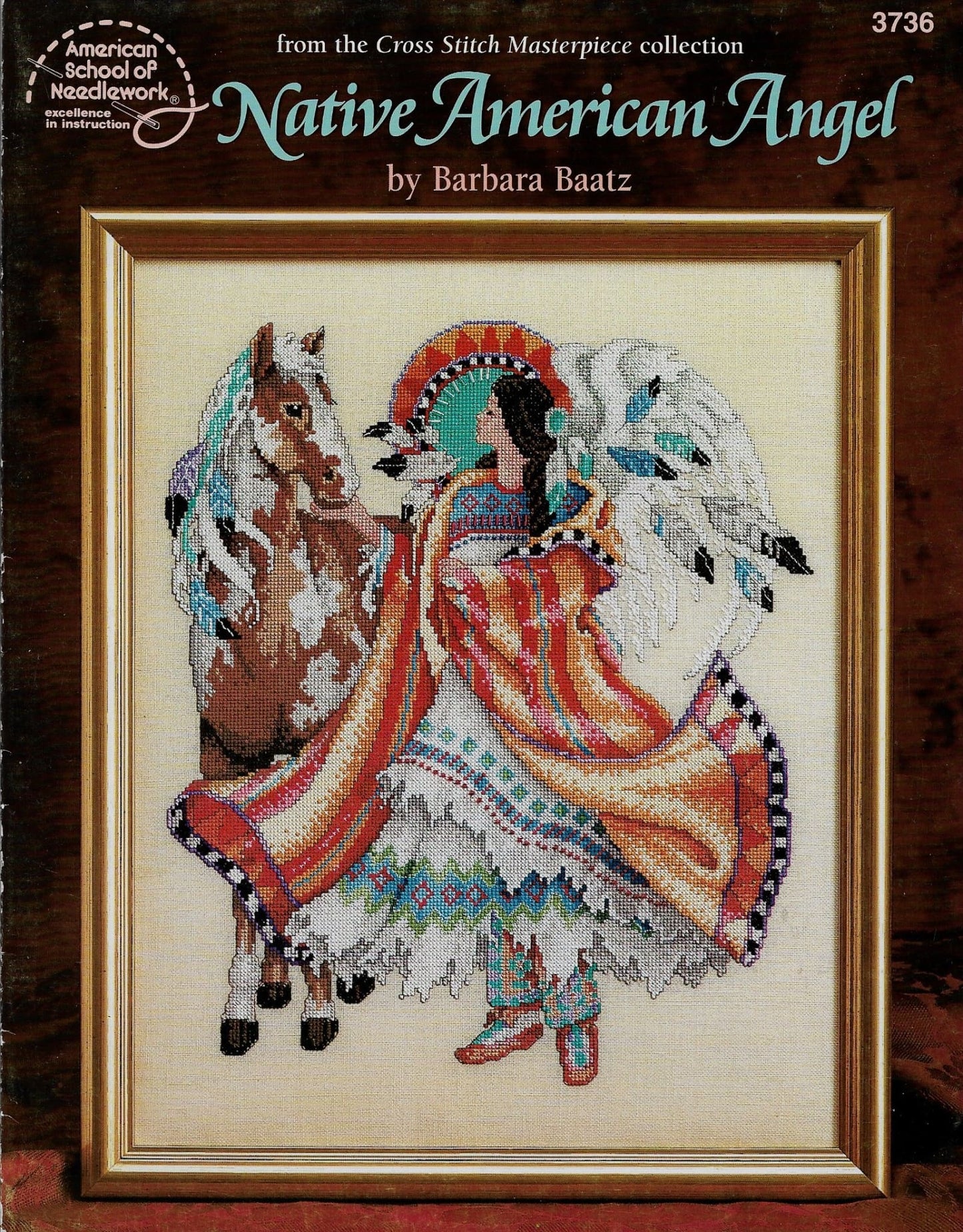 American School of Needlework Native American Angel cross stitch pattern