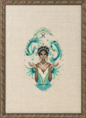 Nora Corbetts Pisces NC339 zodiacal Girls cross stitch pattern