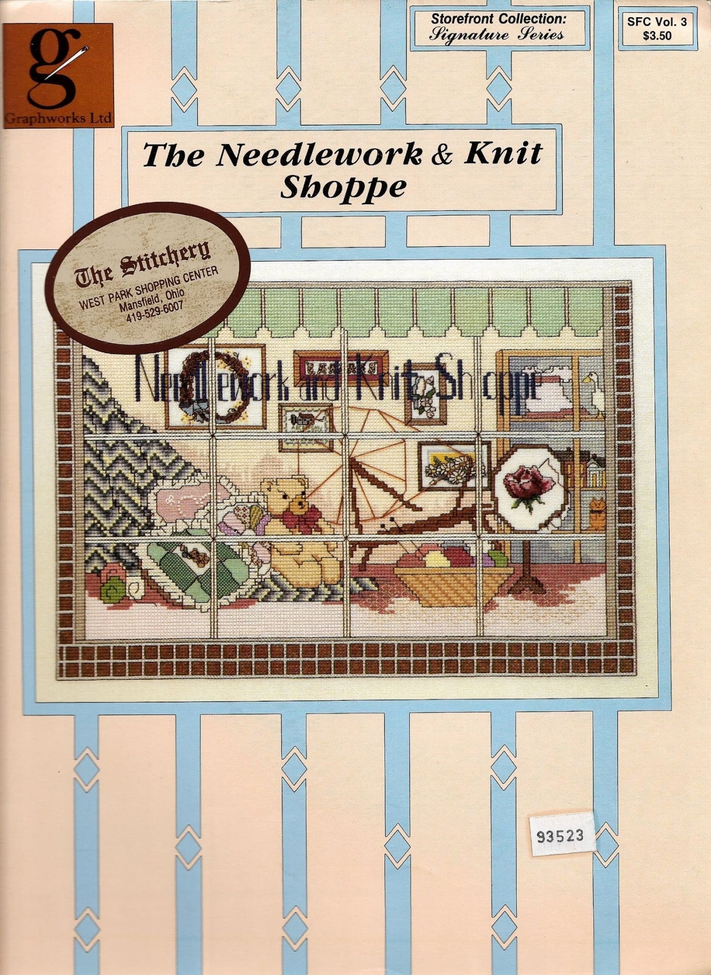 Graphworks The Needlework & Knit Shoppe cross stitch pattern