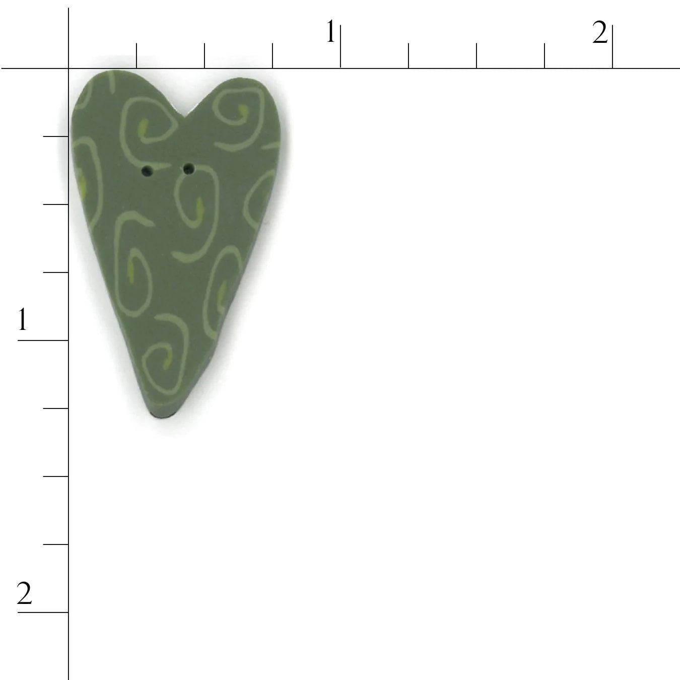 Green Nancy's Heart NH1044 Buttons