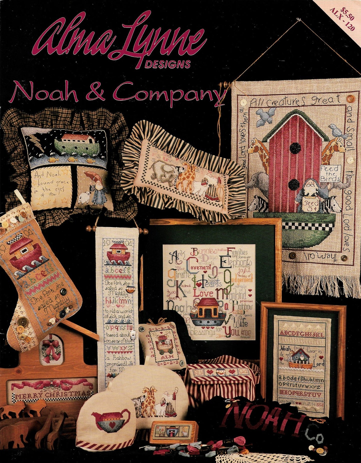 Alma Lynn Noah & Company baby child cross stitch pattern