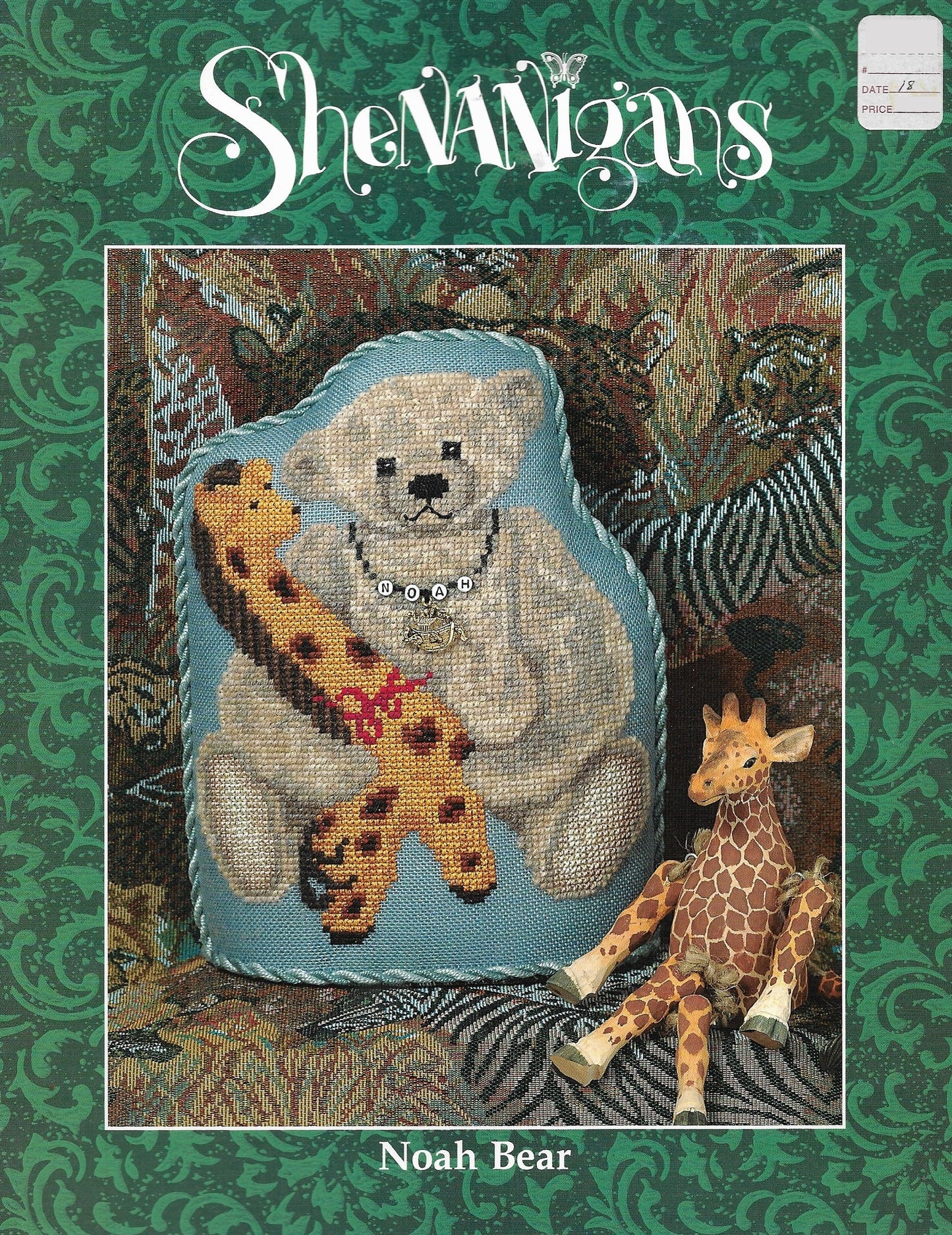 Shenanigans Noah Bear cross stitch pattern