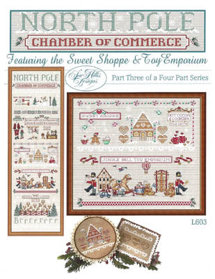 Sue Hillis Sweet Shop & Toy Emporium christmas cross stitch pattern