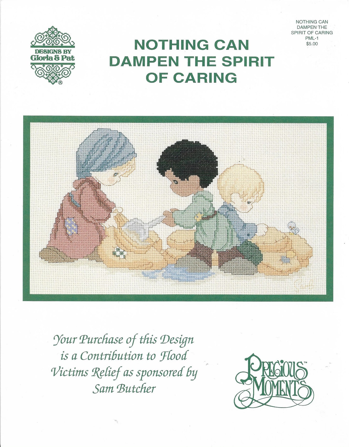 Gloria & Pat Nothing Can Dampen the Spirit of Caring PML-1 cross stitch pattern