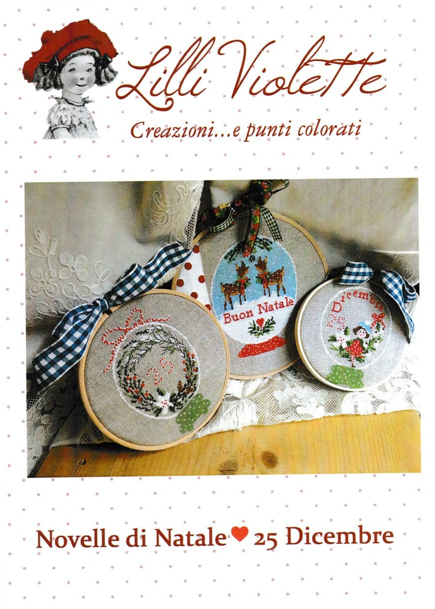 Lillie Violette Novelle di Natale christmas novels cross stitch pattern