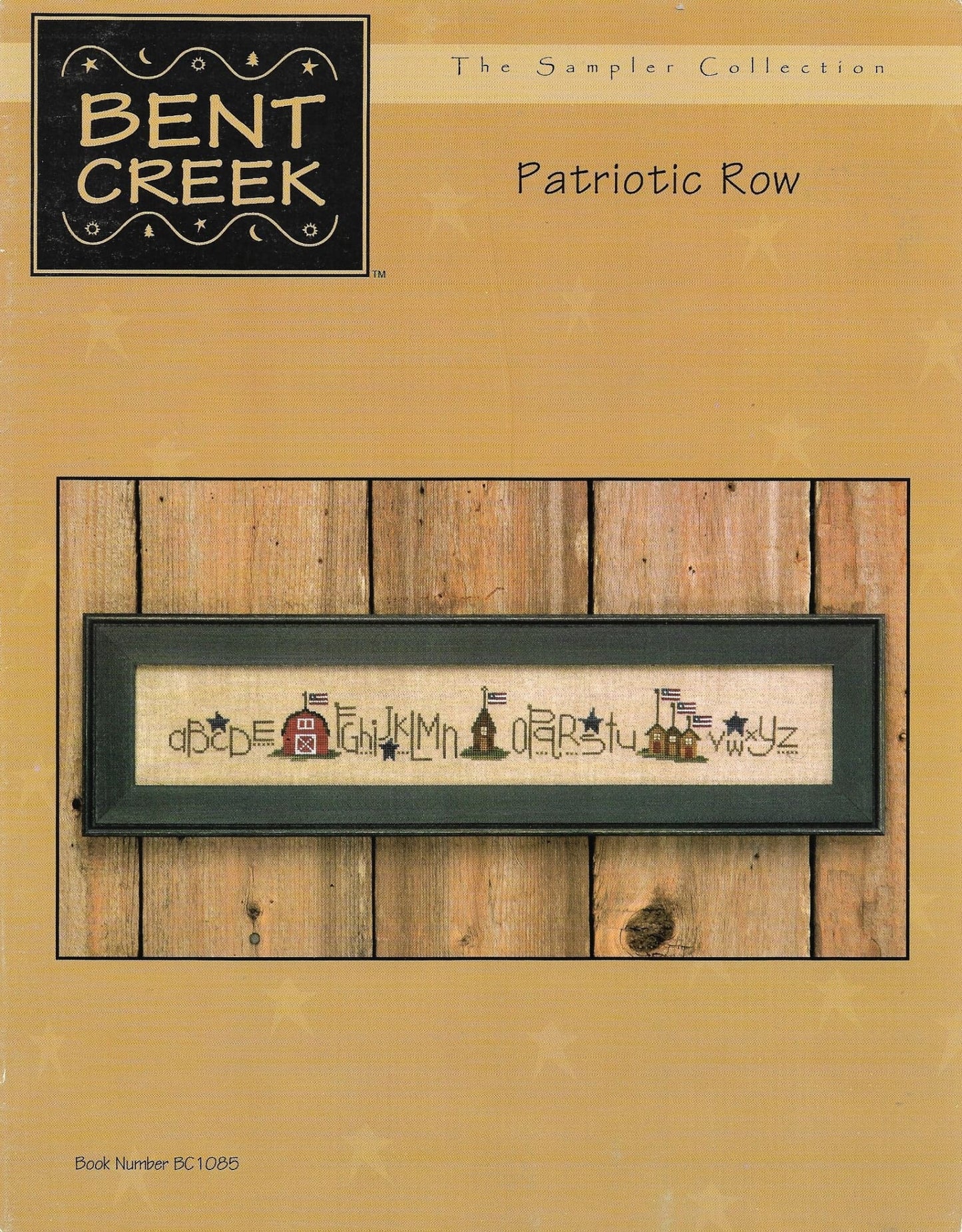 Bent Creek Patriotic Row cross stitch sampler pattern
