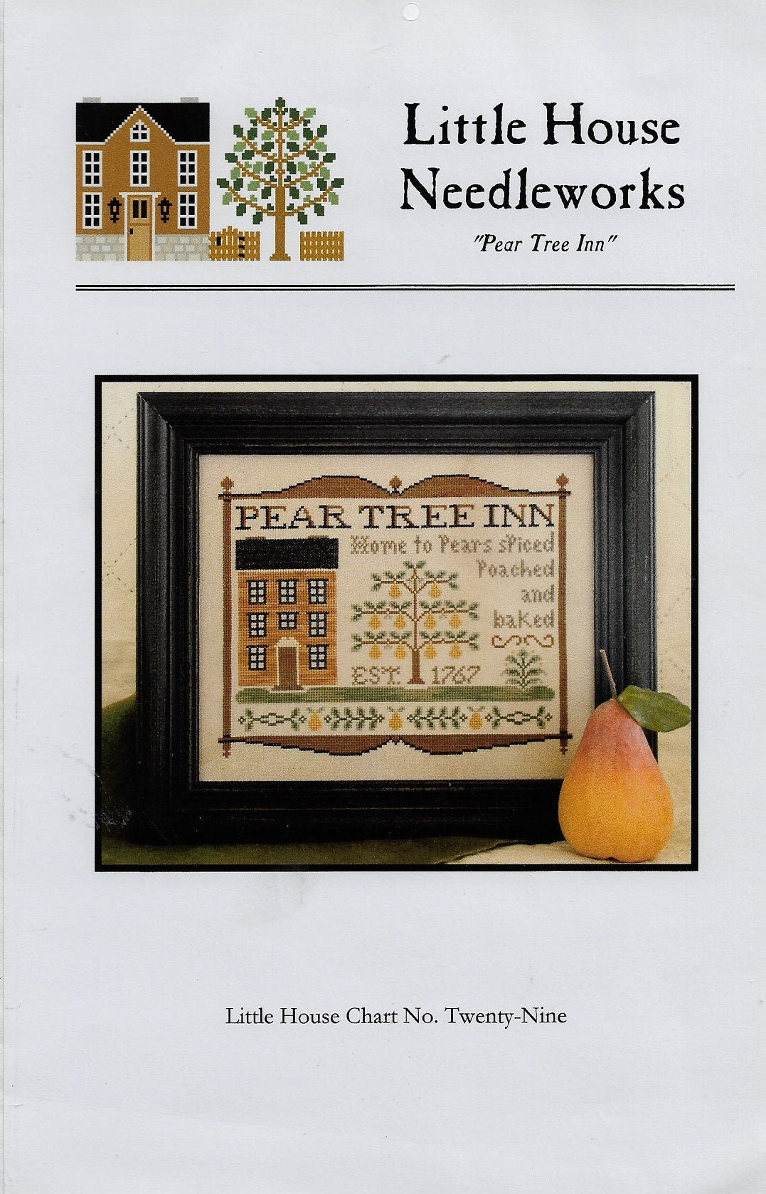 Little House Needleworks Pear Tree Inn cross stitch pattern