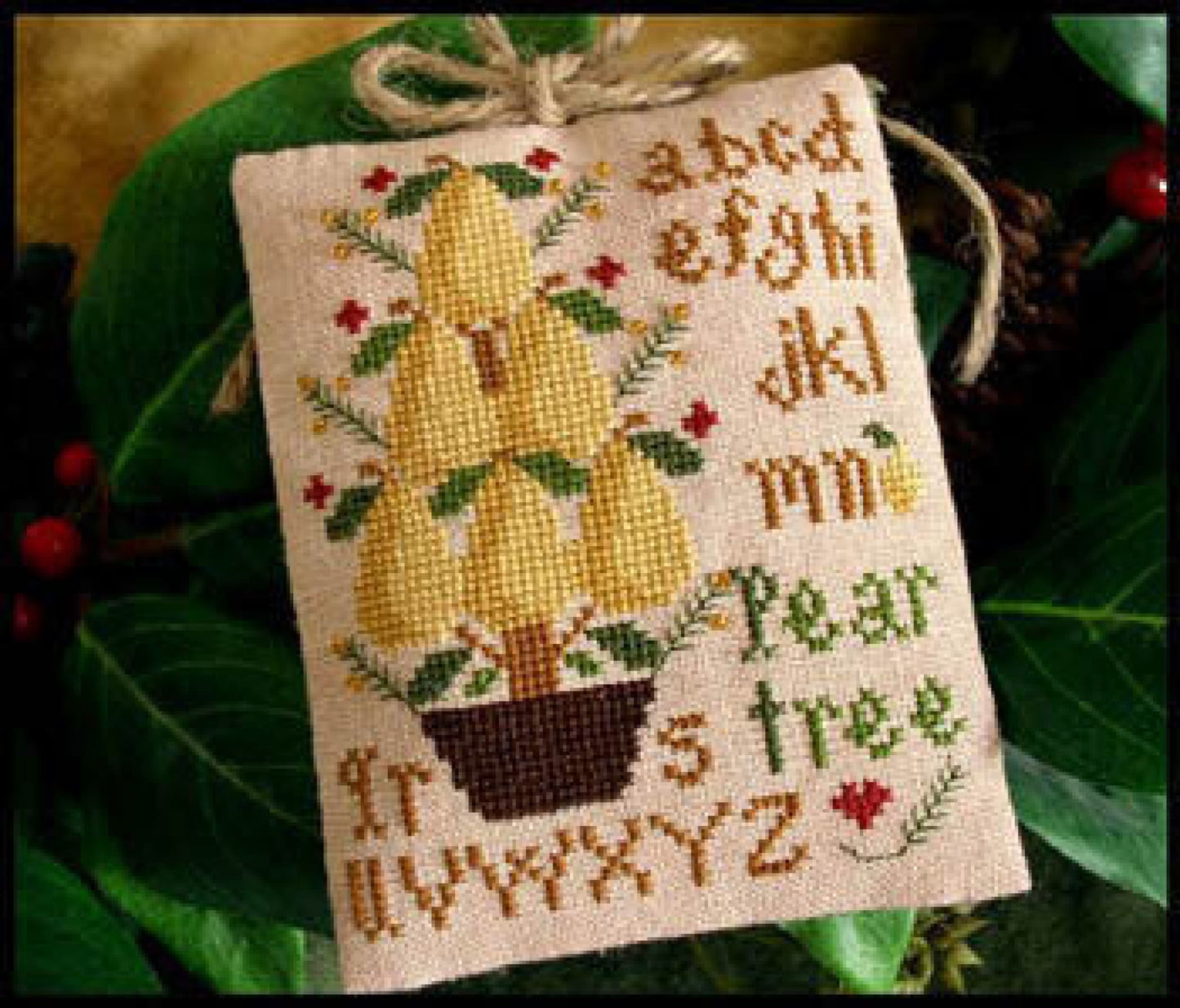 Little House Needleworks Pear Tree Ornament cross stitch pattern